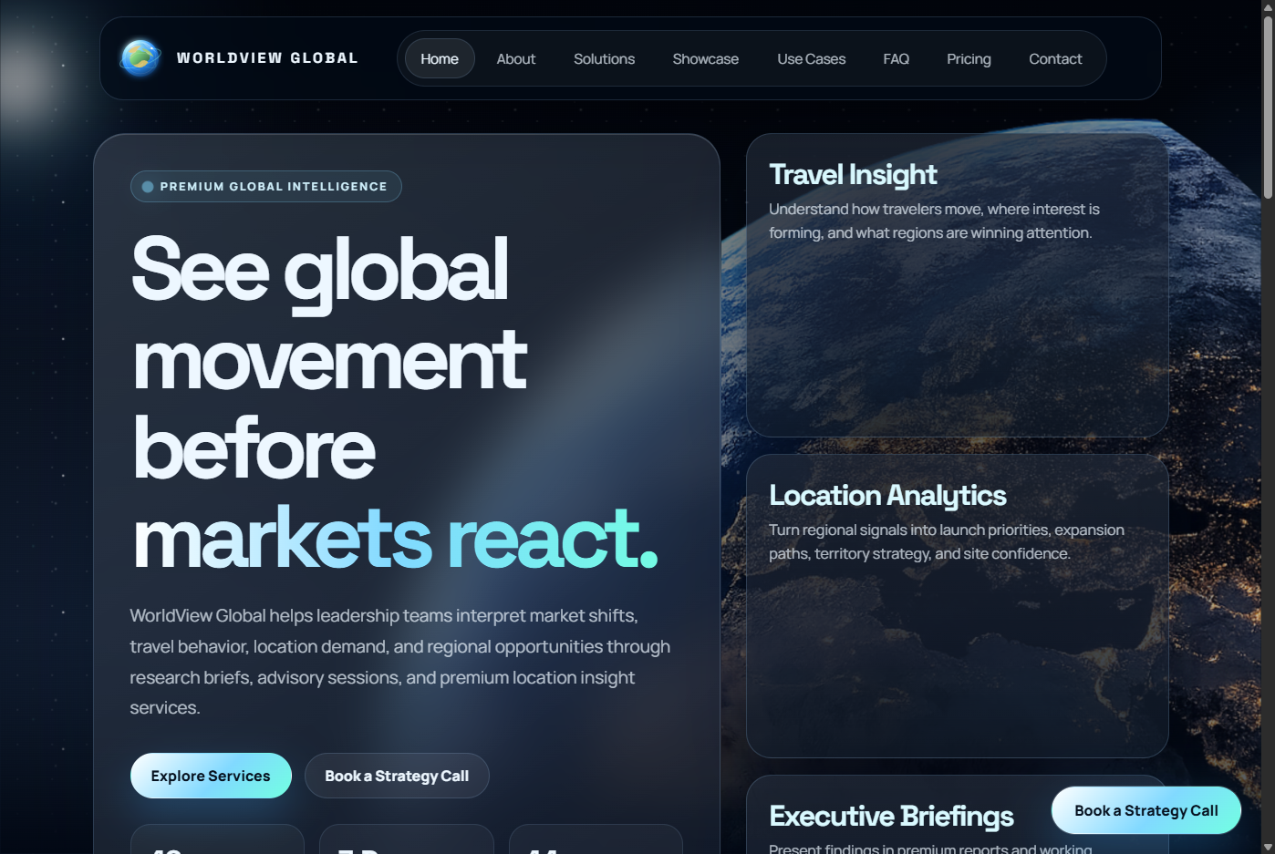 WorldView Global Pro Business Website Template preview